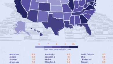 The Cost of Commuting Over A Lifetime in Each State The Cost of Commuting Over A Lifetime in Each State