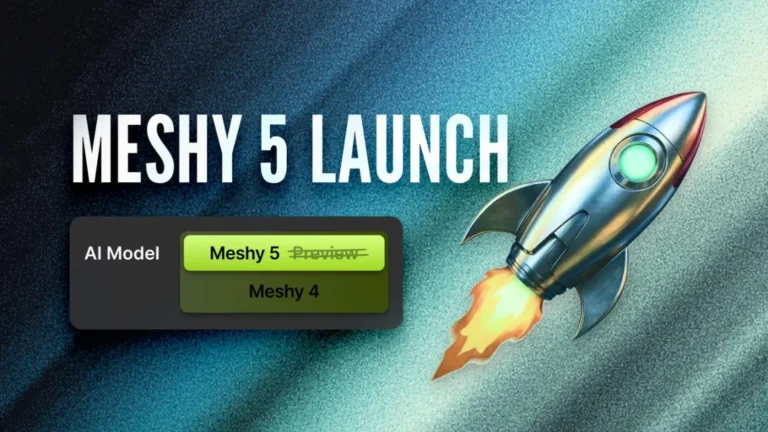 Meshy Launches Meshy 5: Enhanced Accuracy, Stability, and Control in AI-Powered 3D Generation Meshy Launches Meshy 5: Enhanced Accuracy, Stability, and Control in AI-Powered 3D Generation